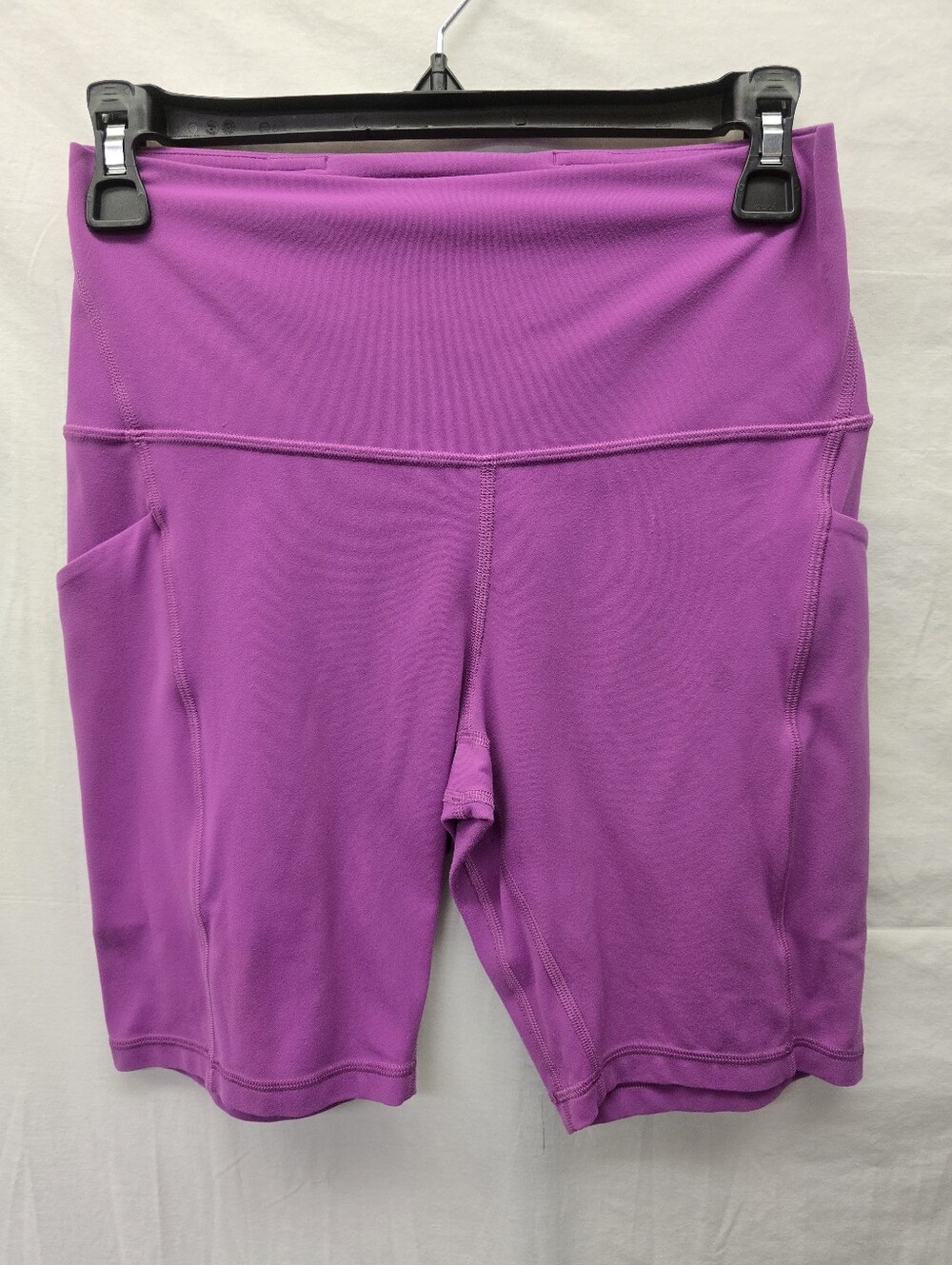 Lululemon Align Women’s High-Waist Purple Bike Shorts with Side Pockets Sz 8 - Picture 2 of 7